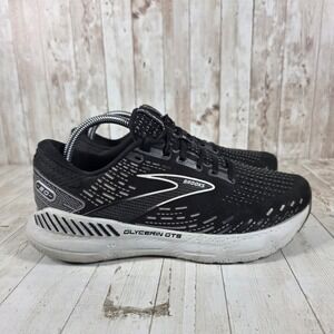 Brooks Glycerin GTS 20 Women Black White Running Shoes Size 10 Wide D